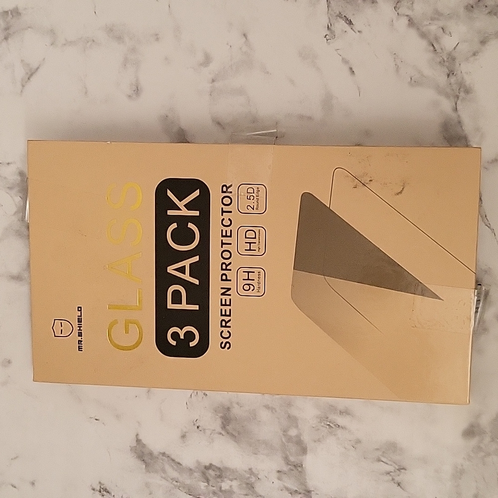 Mr Shield 3 pk screen protector, for iphone 6,7, 8